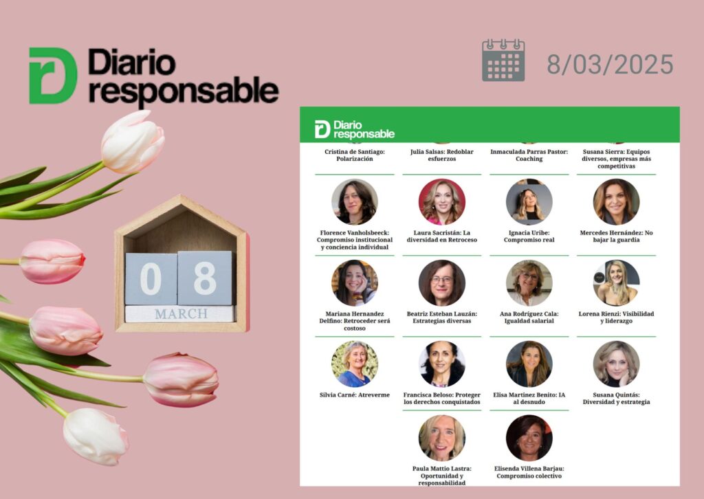 Susana Quintás participa en Diario Responsable con el artículo 'Diversidad y estrategia' en una edición especial del 8 de marzo sobre liderazgo femenino y equidad en las empresas.