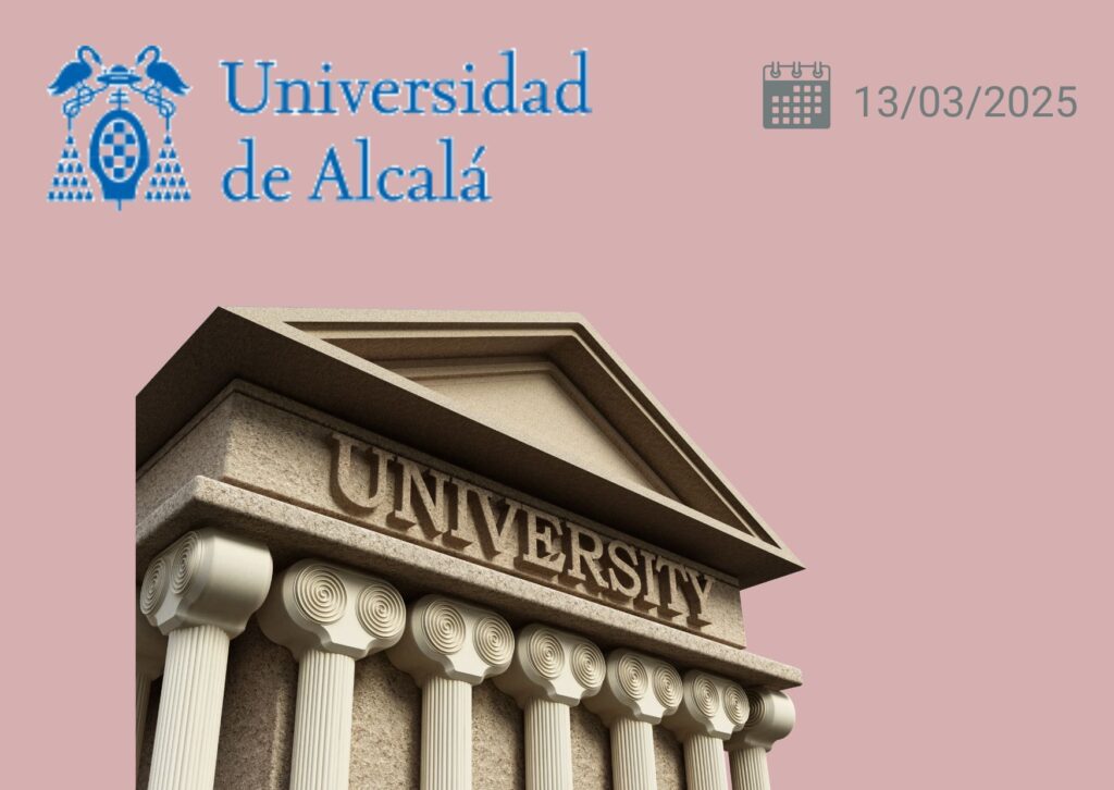 Universidad de Alcalá con imagen de arquitectura clásica representando la excelencia académica y el rigor intelectual, destacando su compromiso con la formación de líderes y expertos en estrategia empresarial
