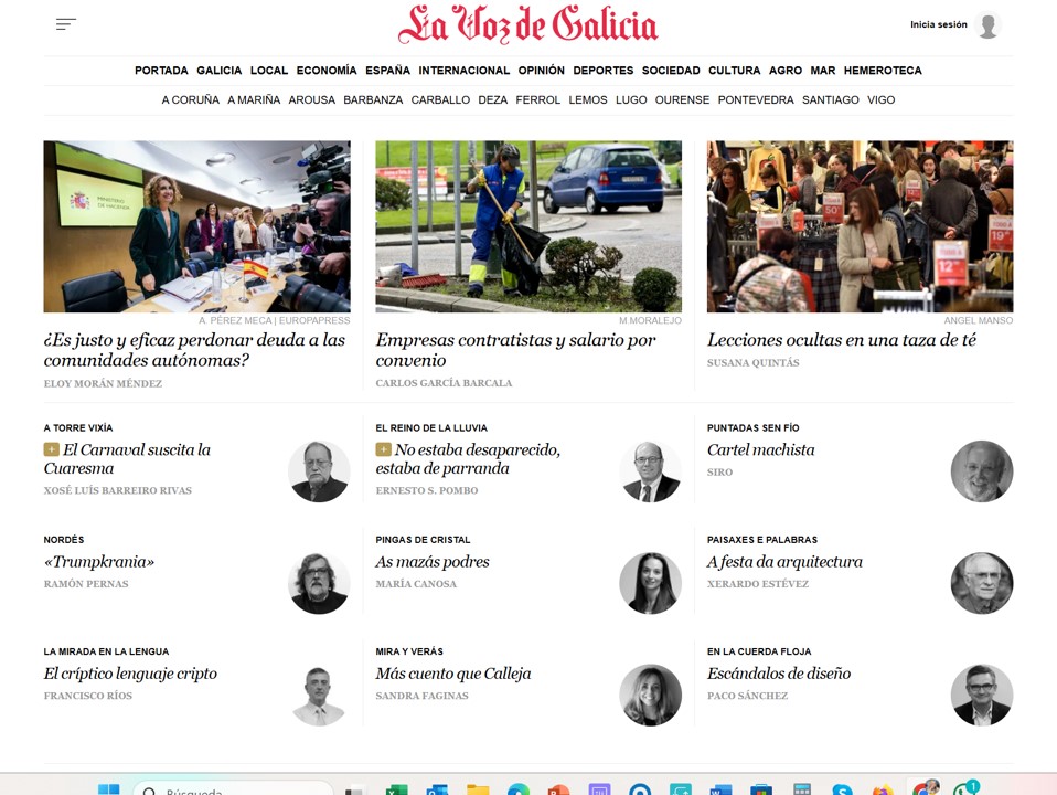 Artículo de Susana Quintás en La Voz de Galicia titulado 'Lecciones ocultas en una taza de té', explorando estrategias empresariales y liderazgo en la toma de decisiones.