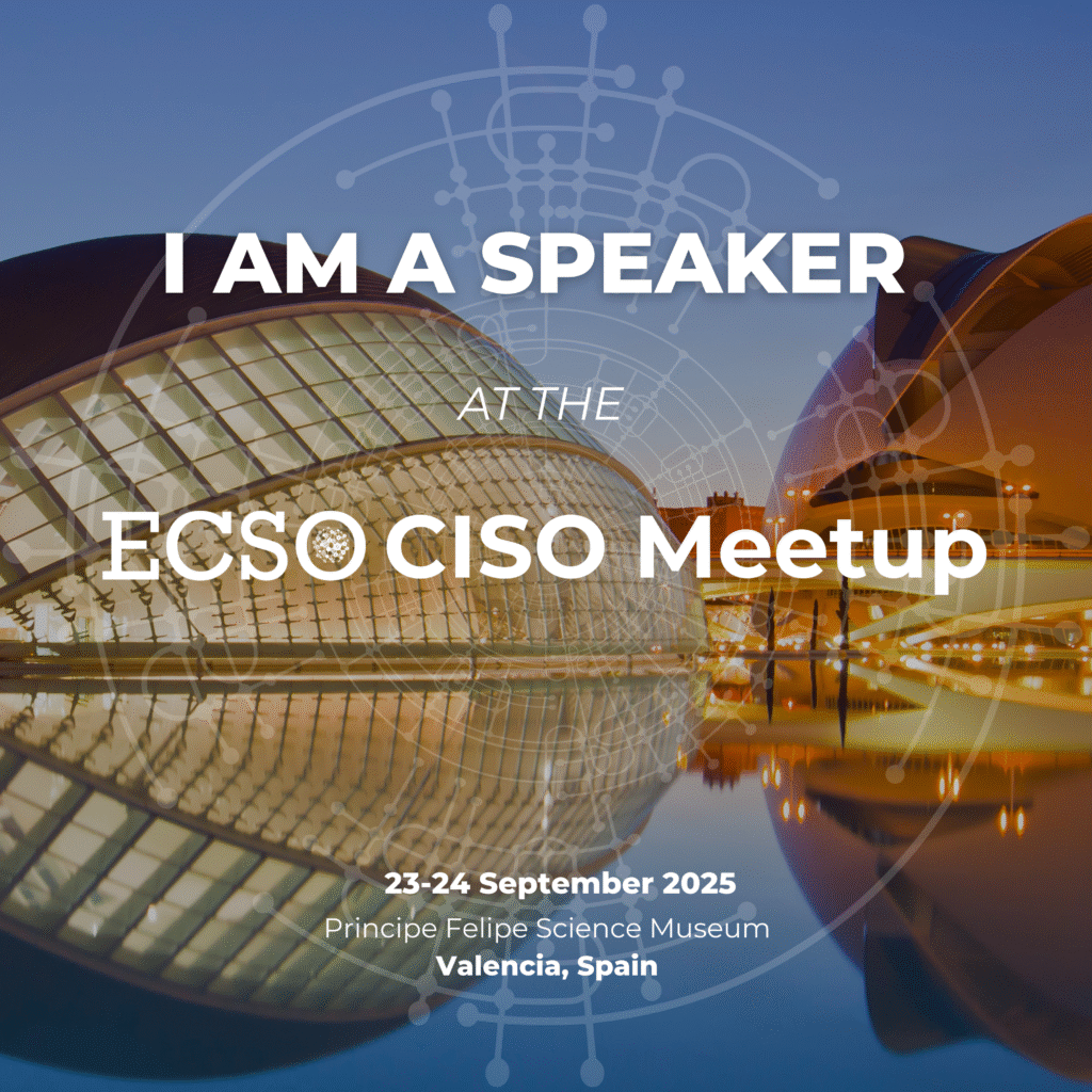 Susana Quintás, ponente en el ECSO CISO Meetup 2025, evento europeo sobre ciberseguridad celebrado en Valencia.