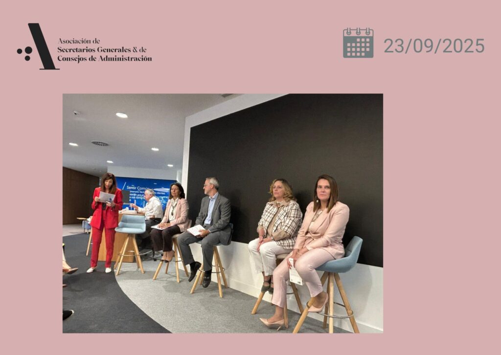 Susana Quintas participa en un panel de la Asociación de Secretarios Generales y de Consejos de Administración