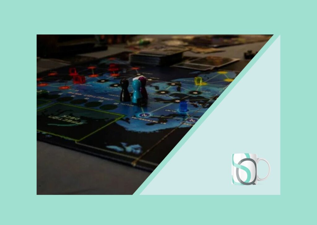 Tablero de juego con piezas sobre un mapa del mundo que simboliza el cambio del equilibrio geopolítico global.