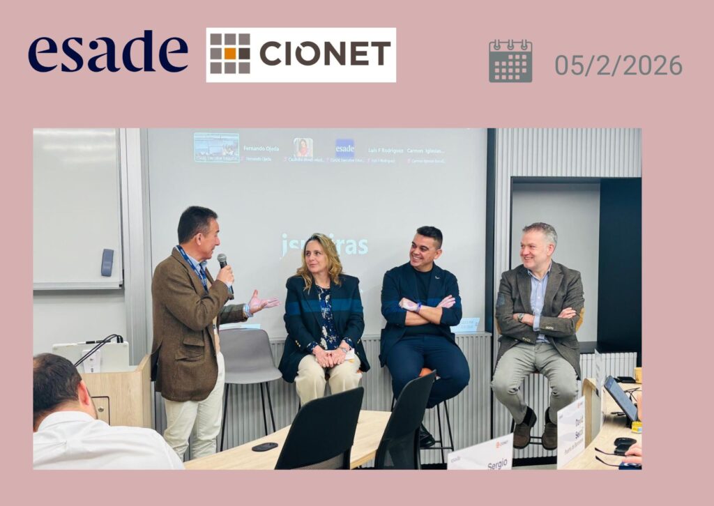 Susana Quintás participando como consejera invitada en el foro de gobernanza tecnológica de ESADE y CIONET