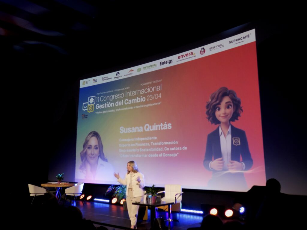 Susana Quintás en conferencia sobre gobierno corporativo y transformación empresarial