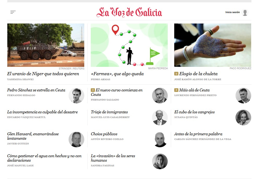 Susana Quintás publica la tribuna «El cubo de los cangrejos» en La Voz de Galicia.