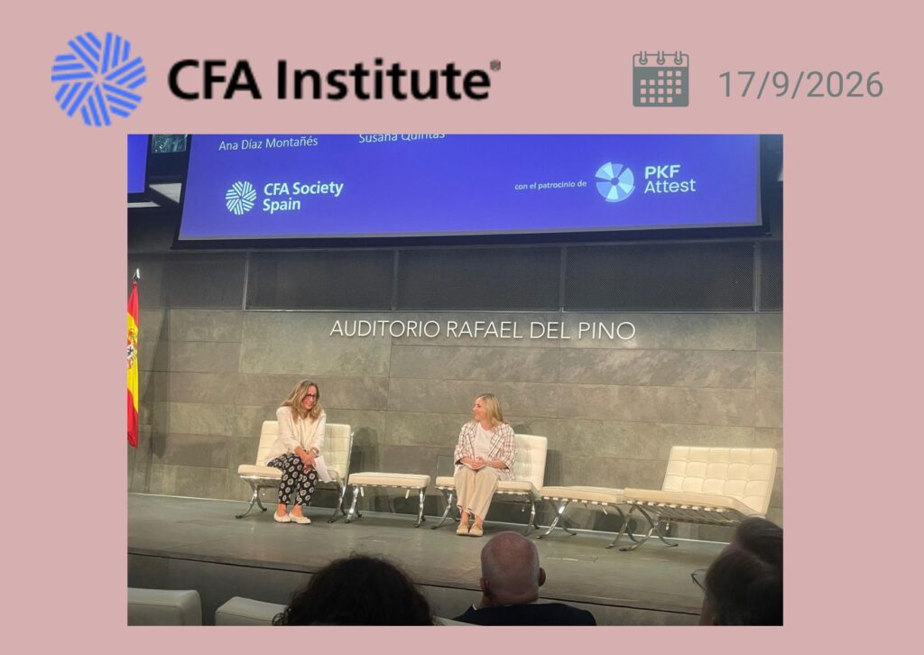 Susana Quintás y Ana Díaz Montañés conversan sobre gobierno familiar en el Auditorio Rafael del Pino.